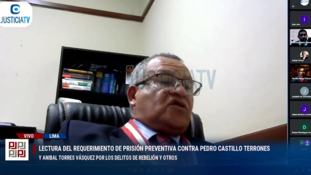 Dictan prisión preventiva para Pedro Castillo y comparecencia restringida para Anibal Torres