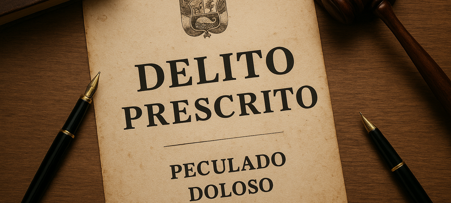 El vencimiento del plazo de prescripción extingue la acción penal por el delito de peculado doloso.